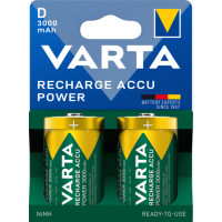 Акумулятор Varta NI-MH Power D(LR20) 3000 мА•г, 2шт
