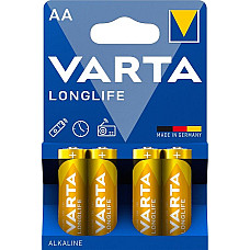 Батарейка Varta Longlife лужна AA блістер, 4 шт