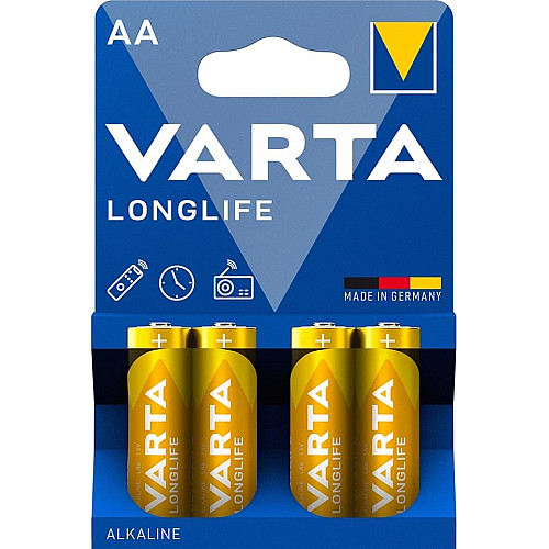 Батарейка Varta Longlife лужна AA блістер, 4 шт