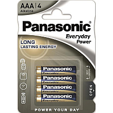 Батарейка Panasonic EVERYDAY POWER лужна AAА блістер, 4 шт.