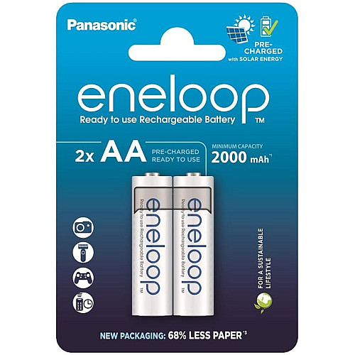Акумулятор Panasonic Eneloop NI-MH  AA 2000 мАг, 2 шт.