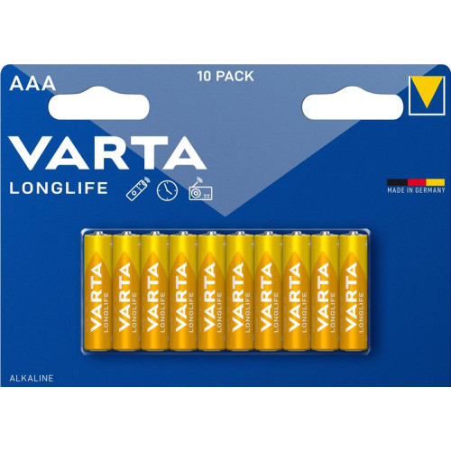 Батарейка Varta Longlife лужна AAA блістер, 10 шт