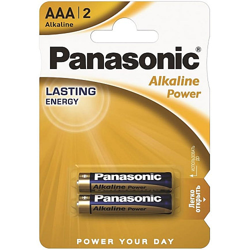 Батарейка Panasonic ALKALINE POWER лужна AAA блістер, 2 шт.
