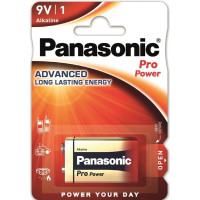 Батарейка Panasonic Pro Power лужна 6LR61(6LF22, MN1604, MX1604, Крона) блістер, 1 шт.