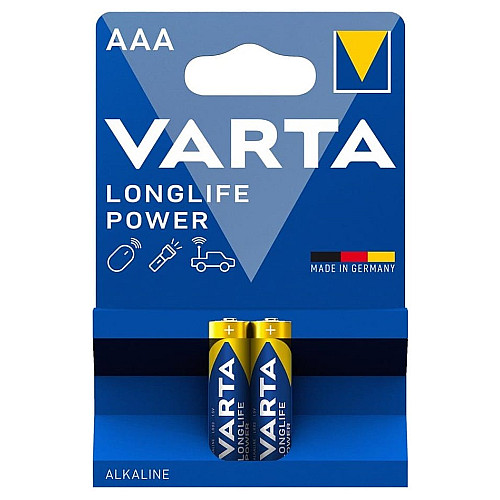 Батарейка Varta Longlife Power лужна AAA блістер, 2 шт