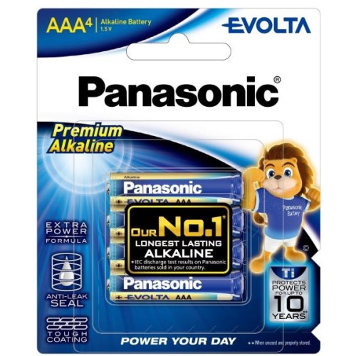 Батарейка Panasonic Evolta лужна AAA блістер, 4 шт.