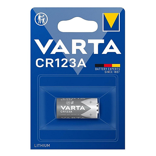 Батарейка Varta літієва CR123 блістер, 1 шт