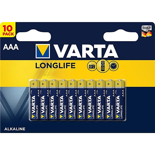 Батарейка Varta Longlife лужна AAA блістер, 10 шт