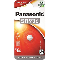 Батарейка Panasonic срібло-цинкова SR936(394, V394, D394) блістер, 1 шт.