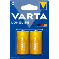 Батарейка Varta Longlife щелочная C(LR14) блистер, 2шт