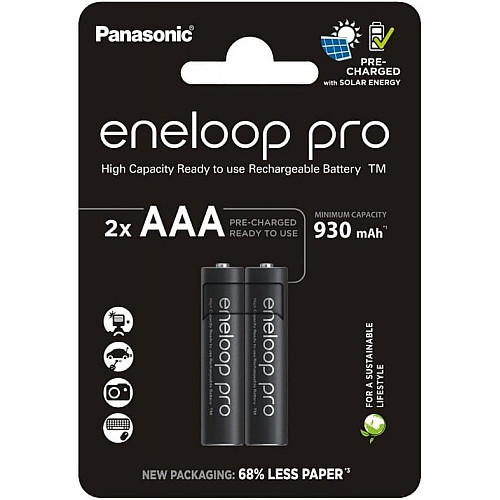 Акумулятор Panasonic Eneloop NI-MH  Pro AAA 930 мАг, 2 шт.