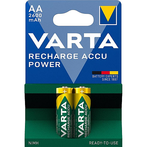 Акумулятор Varta NI-MH Power AA 2600 мА•г, 2шт