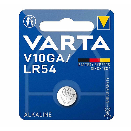 Батарейка Varta лужна  V10 GA (LR54) блістер, 1 шт