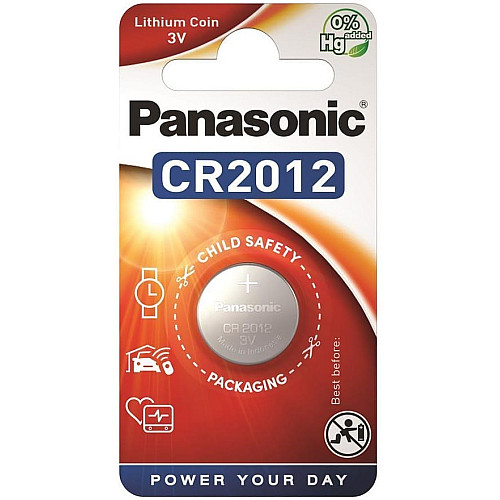 Батарейка Panasonic літієва CR2012 блістер, 1 шт.