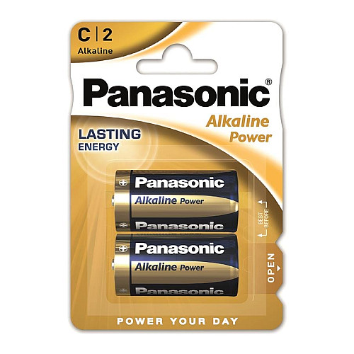 Батарейка Panasonic ALKALINE POWER лужна C(LR14) блістер, 2 шт.