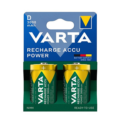Акумулятор Varta NI-MH Power D(LR20) 3000 мА•г, 2шт