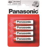 Батарейка Panasonic RED ZINC вугільно-цинкова AA(R6) блістер, 4 шт.