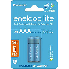 Акумулятор Panasonic Eneloop NI-MH  Lite AAA 550 мАг, 2 шт.