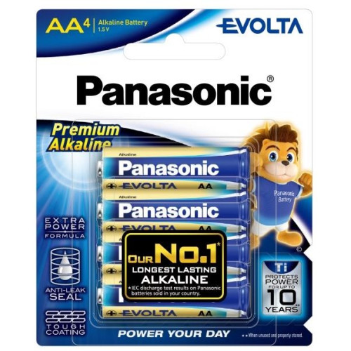 Батарейка Panasonic Evolta лужна AA блістер, 4 шт.