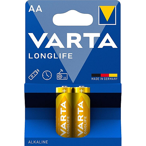 Батарейка Varta Longlife лужна AA блістер, 2 шт
