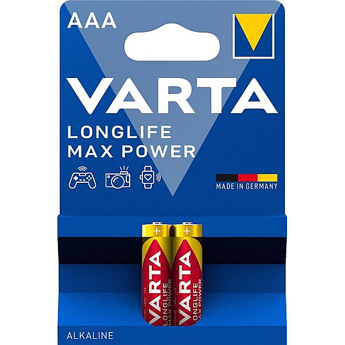 Батарейка Varta Longlife Max Power лужна AAA  блістер, 2 шт