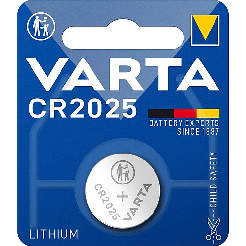 Батарейка Varta літієва CR2025  блістер, 1 шт