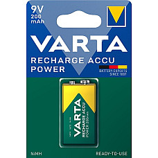 Акумулятор Varta NI-MH Power 6F22((6LR61, MN1604, MX1604, Крона) 9V 200 мА•г, 1 шт.
