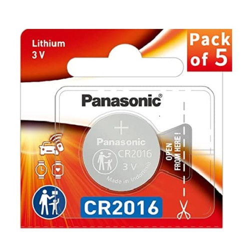 Батарейка Panasonic літієва CR2016 блістер, 5 шт.