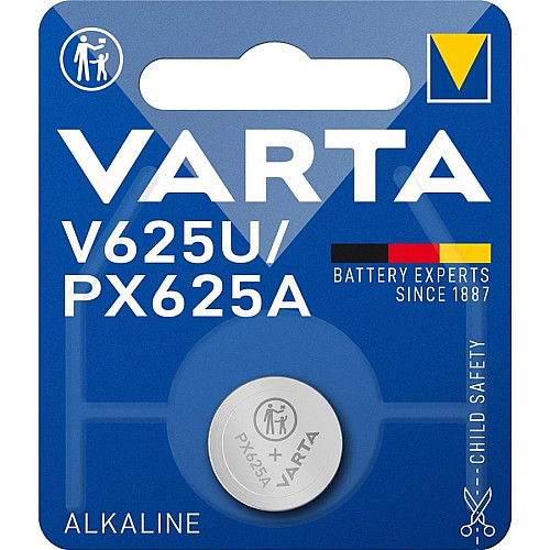 Батарейка Varta щелочная V625 U (AG625, GPAX625A, EPX625G, KA625, R625, PX625A) блистер, 1 шт