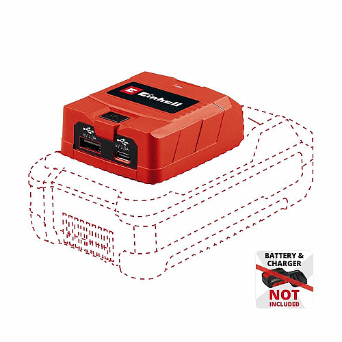 Зарядное устройство USB аккумуляторное Einhell TC-CP 18 Li USB A/C - Solo PXC 18В Type-A/Type-C 2 A 0.06кг без АКБ и ЗП