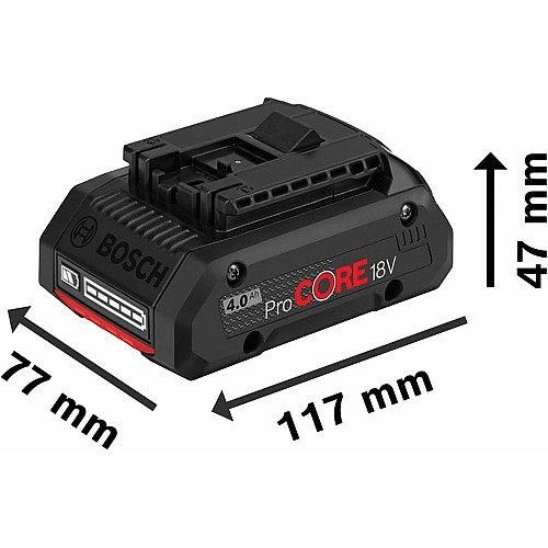 Акумулятор Bosch Professional ProCore 18В 4А·год 0.6кг