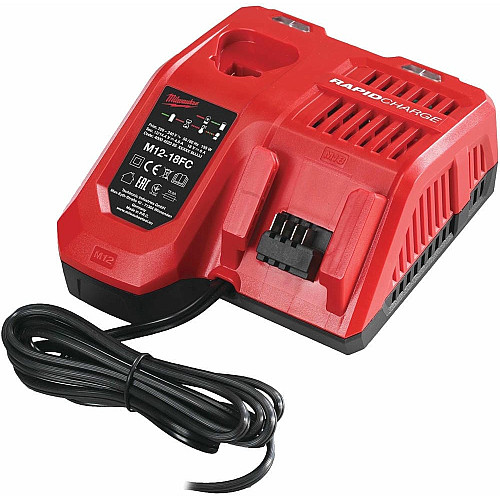 Набор аккумулятора и зарядного устройства Milwaukee NRG-502 12В 1х2А час Redlithium M12 18В 2х5А час Redlithium M18 ЗП M12-18FC