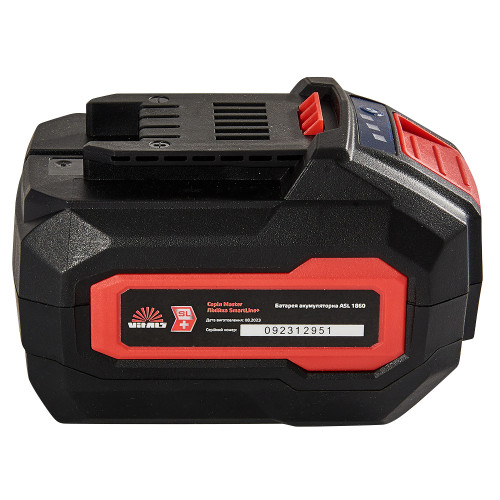 Акумулятор Vitals Master ASL 1860 SmartLine+ 18В 6.0А·год 0.86кг