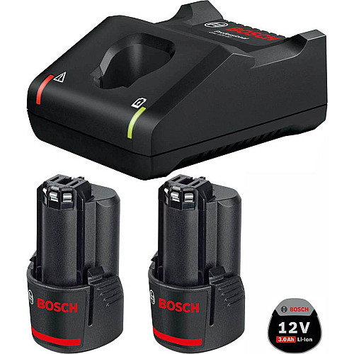 Набір акумулятора та зарядного пристрою Bosch Professional GBA 12В 2х3.0А·год ЗП GAL 12V-40