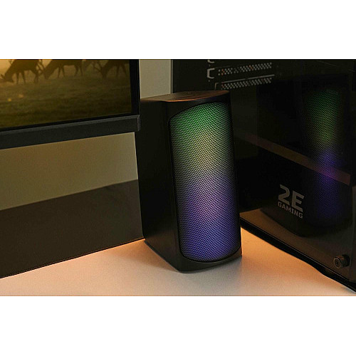 Акустична система 2E PCS231 RGB Matrix, 2.0, USB, Black