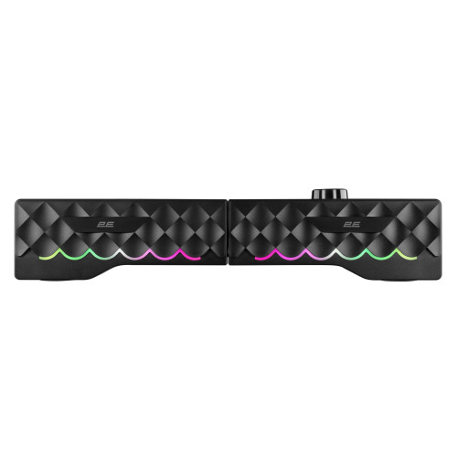 Акустична система 2E PCS232 RGB, Soundbar, 2.0, USB, Black