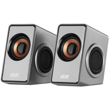 Акустична система 2E PCS204, 2.0, USB, Silver