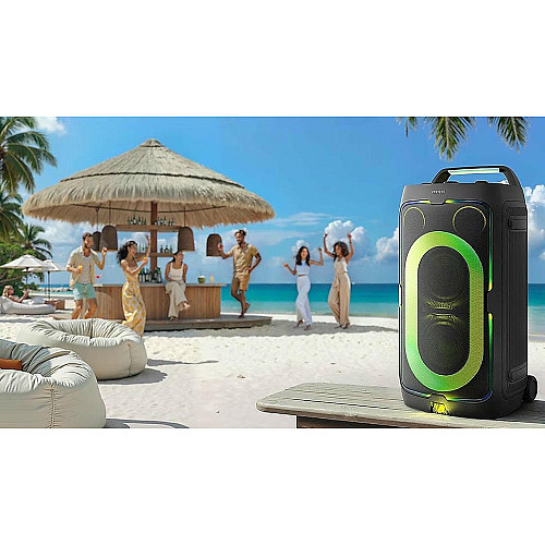 Акустическая система Samsung MX-ST50F 240Вт, 2.0, BT, USB, 3.5 Mini Jack, IPX4, Party Lights+, SBC, AAC, черный