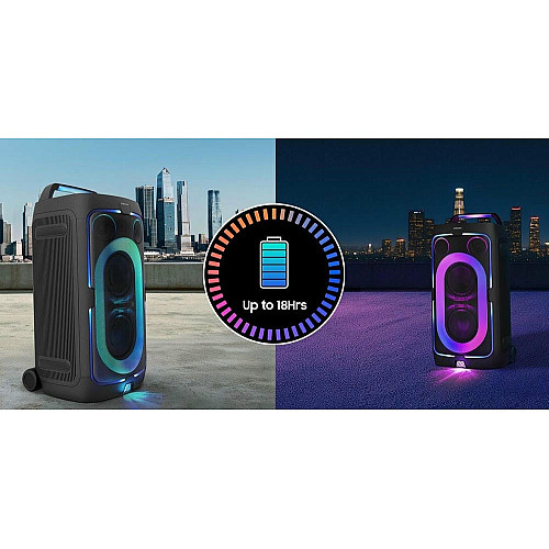 Акустическая система Samsung MX-ST50F 240Вт, 2.0, BT, USB, 3.5 Mini Jack, IPX4, Party Lights+, SBC, AAC, черный