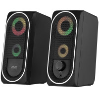 Акустична система 2E PCS234 RGB, 2.0, USB, Black