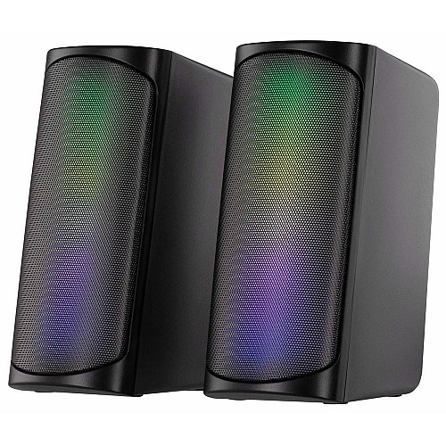 Акустична система 2E PCS231 RGB Matrix, 2.0, USB, Black