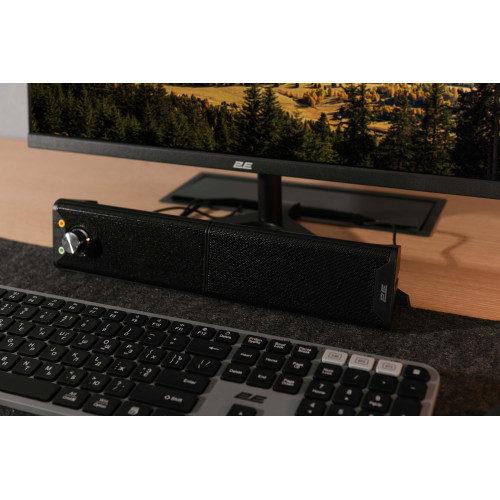 Акустична система 2E PCS203, 2.0, USB, Metal Black