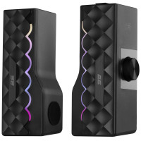 Акустична система 2E PCS232 RGB, Soundbar, 2.0, USB, Black