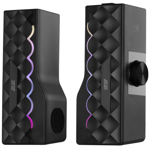 Акустична система 2E PCS232 RGB, Soundbar, 2.0, USB, Black