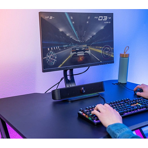 Акустическая система Trust GXT 619 Thorne Саундбар, USB/AUX, RGB, черный