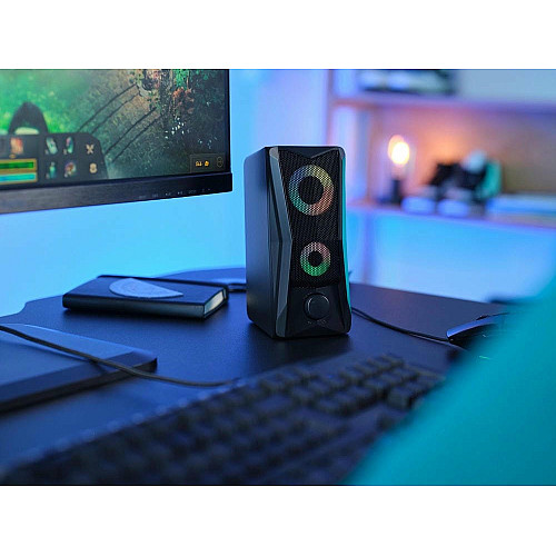 Акустична система Trust GXT 606 Javv 2.0, USB/AUX, RGB, чорний