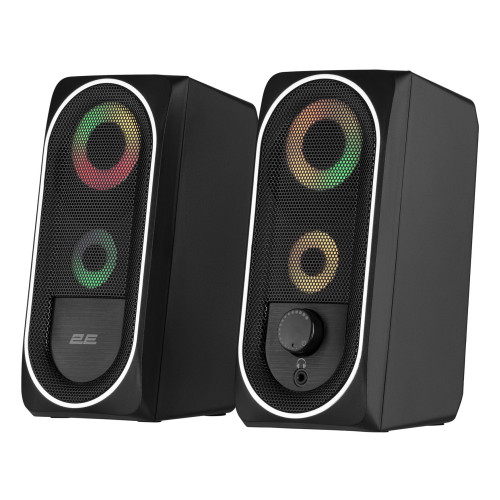 Акустична система 2E PCS234 RGB, 2.0, USB, Black