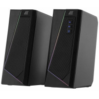 Акустична система 2E PCS233 RGB, 2.0, USB, Black