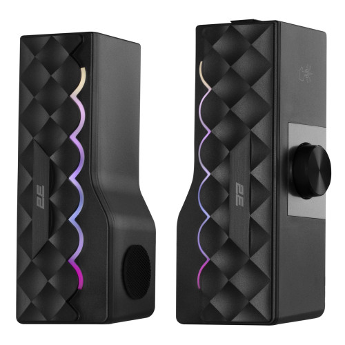 Акустична система 2E PCS232 RGB, Soundbar, 2.0, USB, Black
