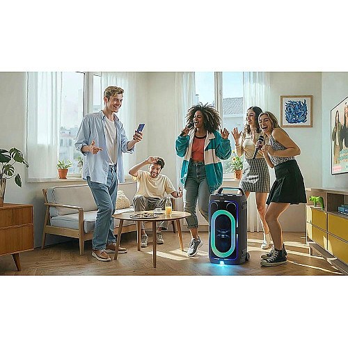 Акустическая система Samsung MX-ST50F 240Вт, 2.0, BT, USB, 3.5 Mini Jack, IPX4, Party Lights+, SBC, AAC, черный